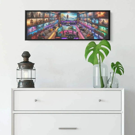 Man Cave Dreams Canvas Print - Gaming Art - Iron Phoenix GHG