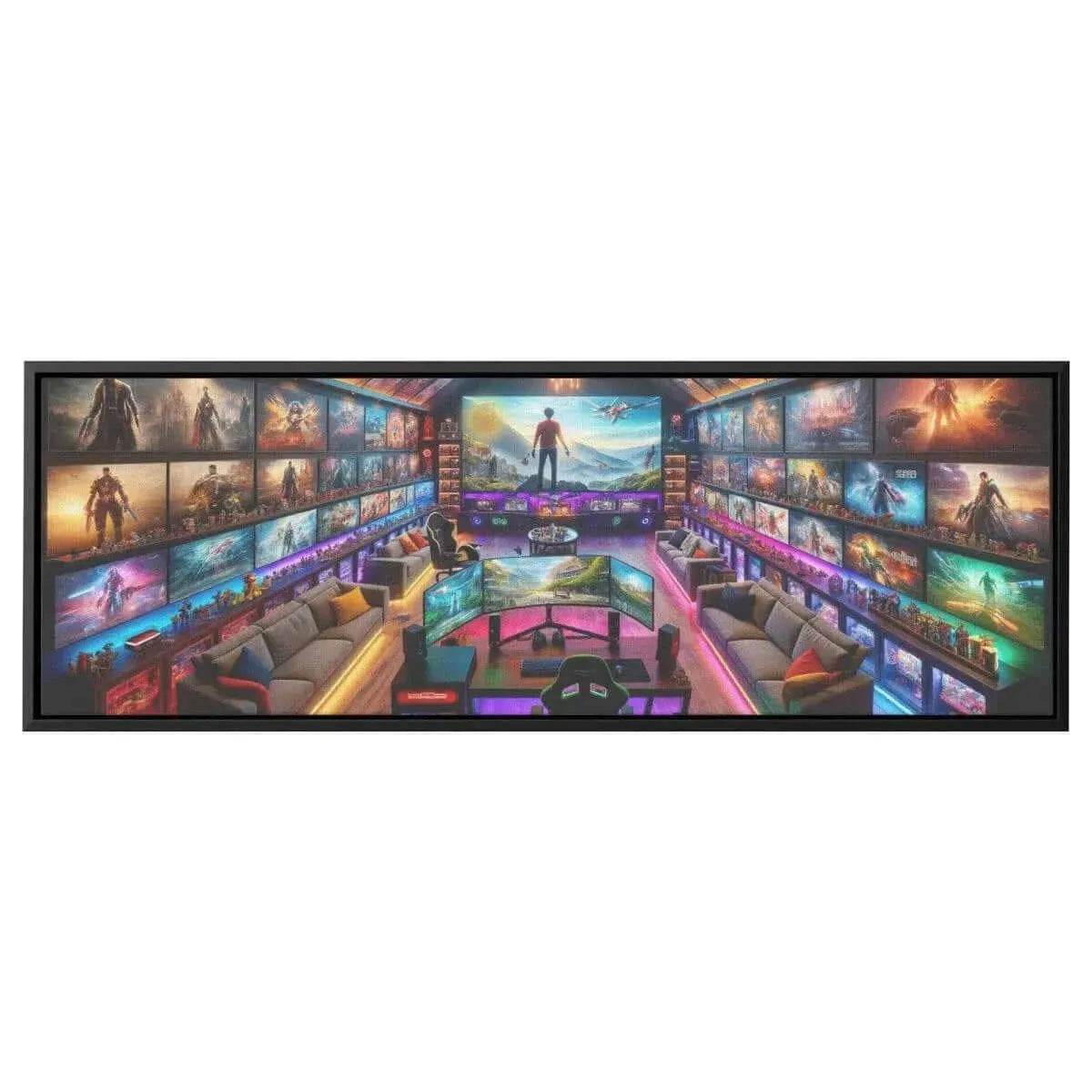 Man Cave Dreams Canvas Print - Gaming Art - Iron Phoenix GHG