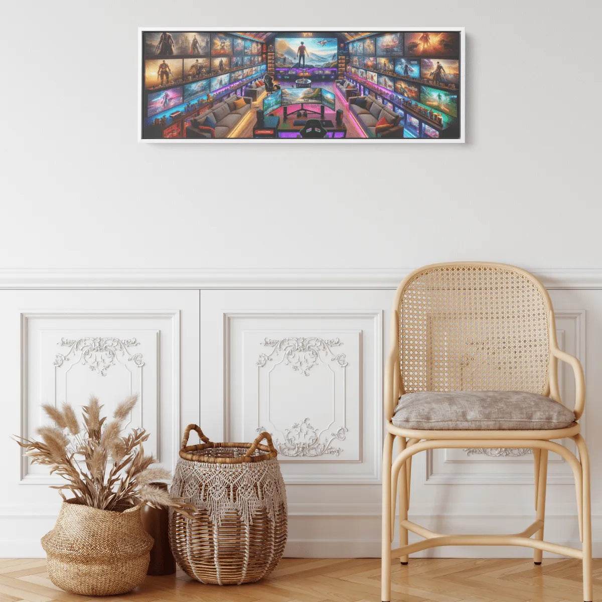 Man Cave Dreams Canvas Print - Gaming Art - Iron Phoenix GHG