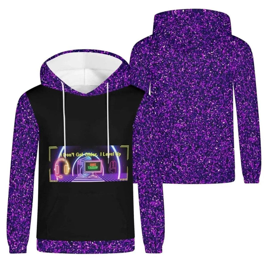"Level Up" Gamer Hoodie (Glitter) - Iron Phoenix GHG