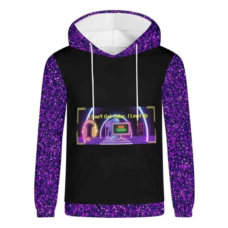 "Level Up" Gamer Hoodie (Glitter) - Iron Phoenix GHG