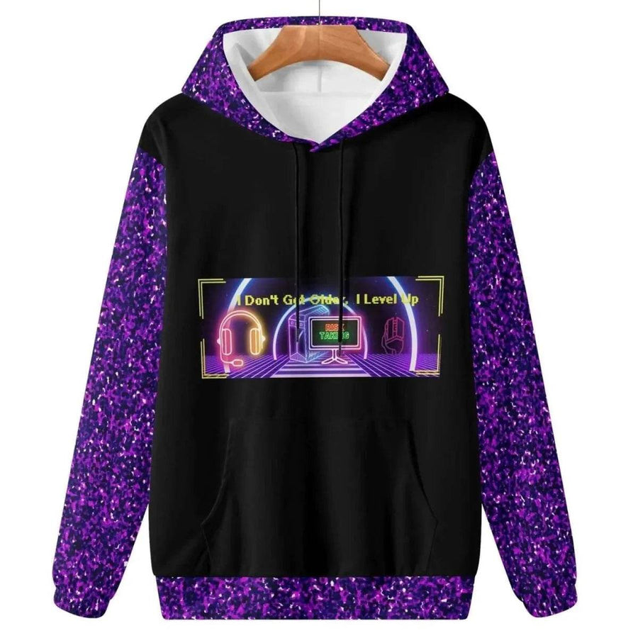 "Level Up" Gamer Hoodie (Glitter) - Iron Phoenix GHG