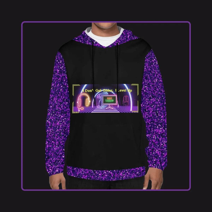 "Level Up" Gamer Hoodie (Glitter) - Iron Phoenix GHG