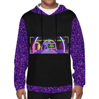 "Level Up" Gamer Hoodie (Glitter) - Iron Phoenix GHG