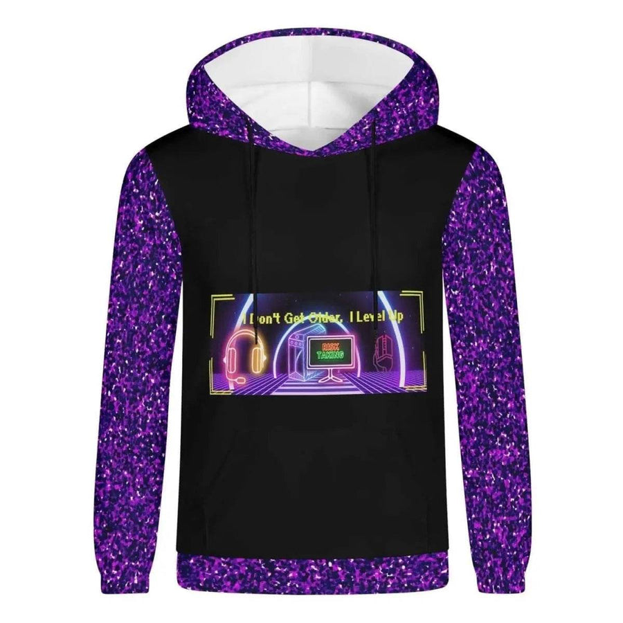 "Level Up" Gamer Hoodie (Glitter) - Iron Phoenix GHG