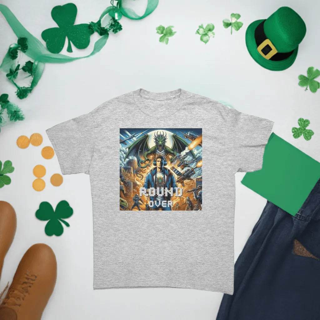 Men’s Round Over Gamer T-Shirt - Cotton Style - Iron Phoenix GHG