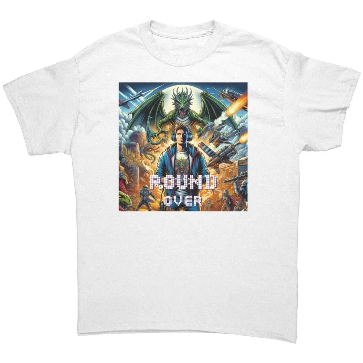 Men’s Round Over Gamer T-Shirt - Cotton Style - Iron Phoenix GHG