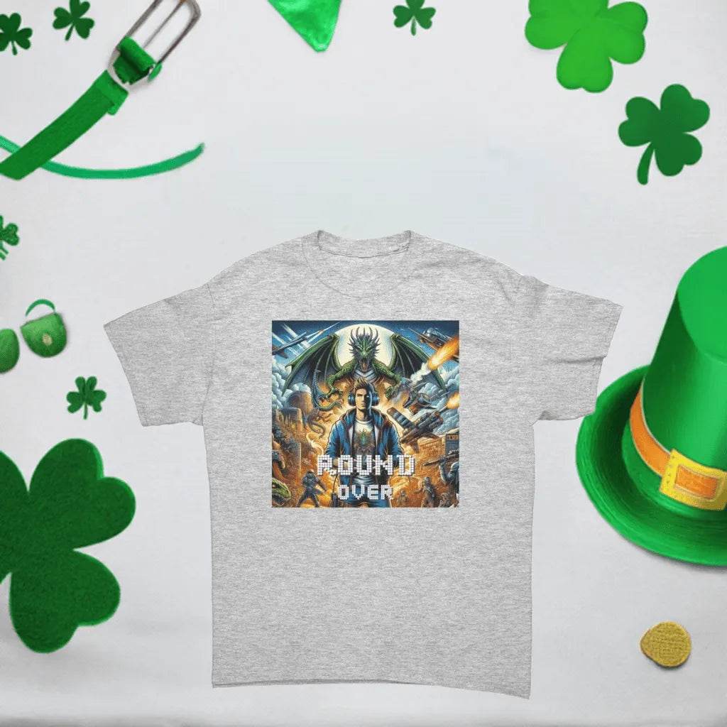 Men’s Round Over Gamer T-Shirt - Cotton Style - Iron Phoenix GHG
