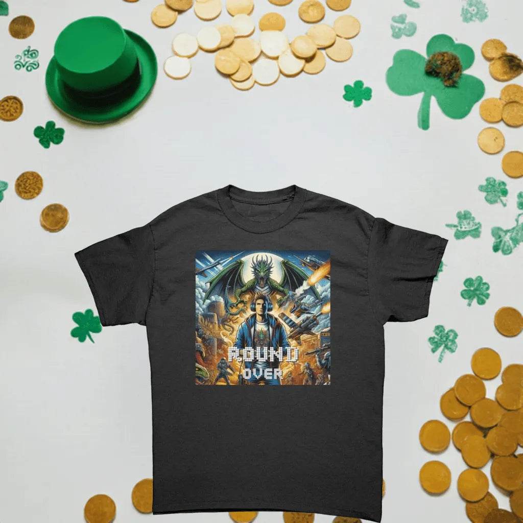 Men’s Round Over Gamer T-Shirt - Cotton Style - Iron Phoenix GHG