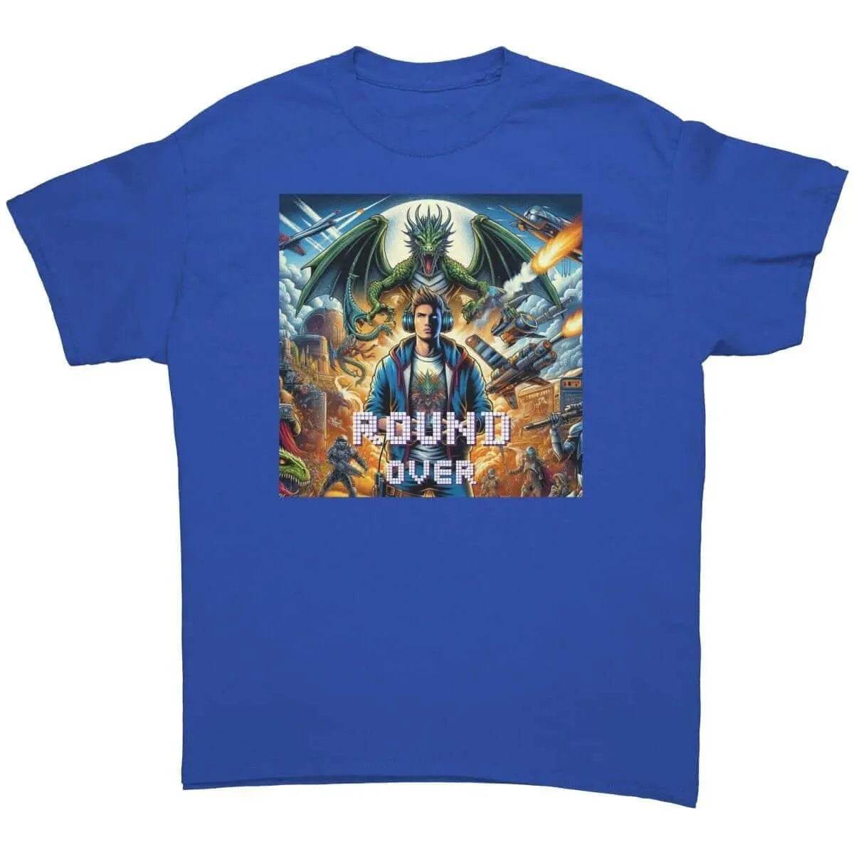 Men’s Round Over Gamer T-Shirt - Cotton Style - Iron Phoenix GHG