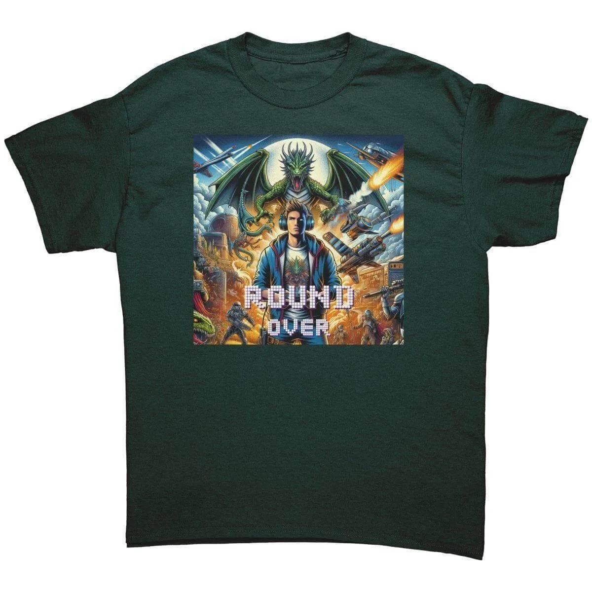 Men’s Round Over Gamer T-Shirt - Cotton Style - Iron Phoenix GHG