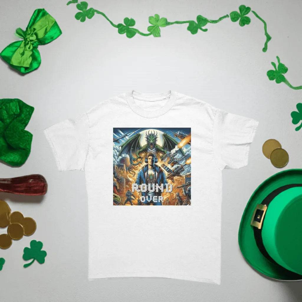Men’s Round Over Gamer T-Shirt - Cotton Style - Iron Phoenix GHG
