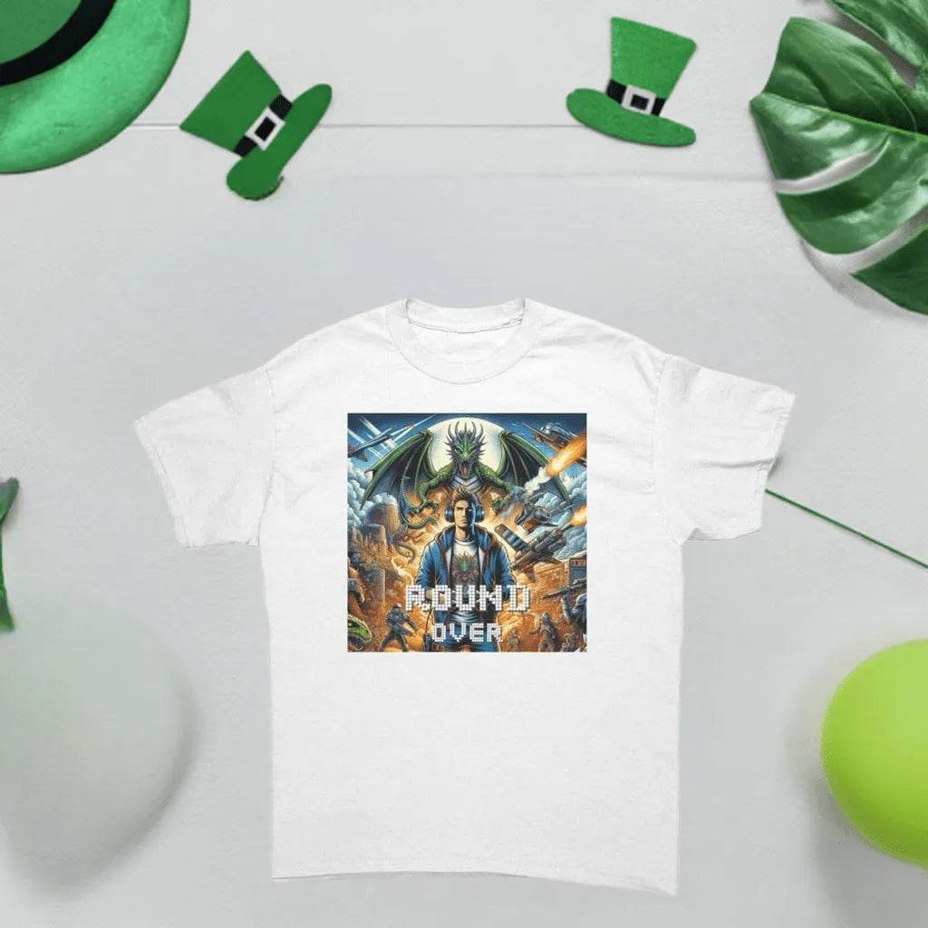 Men’s Round Over Gamer T-Shirt - Cotton Style - Iron Phoenix GHG