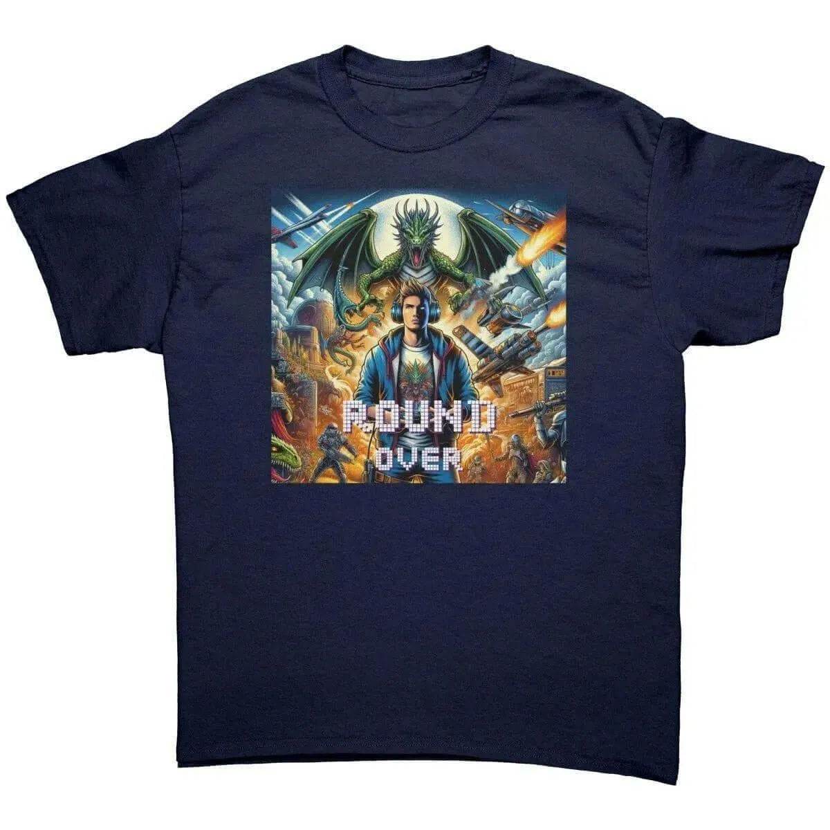 Men’s Round Over Gamer T-Shirt - Cotton Style - Iron Phoenix GHG