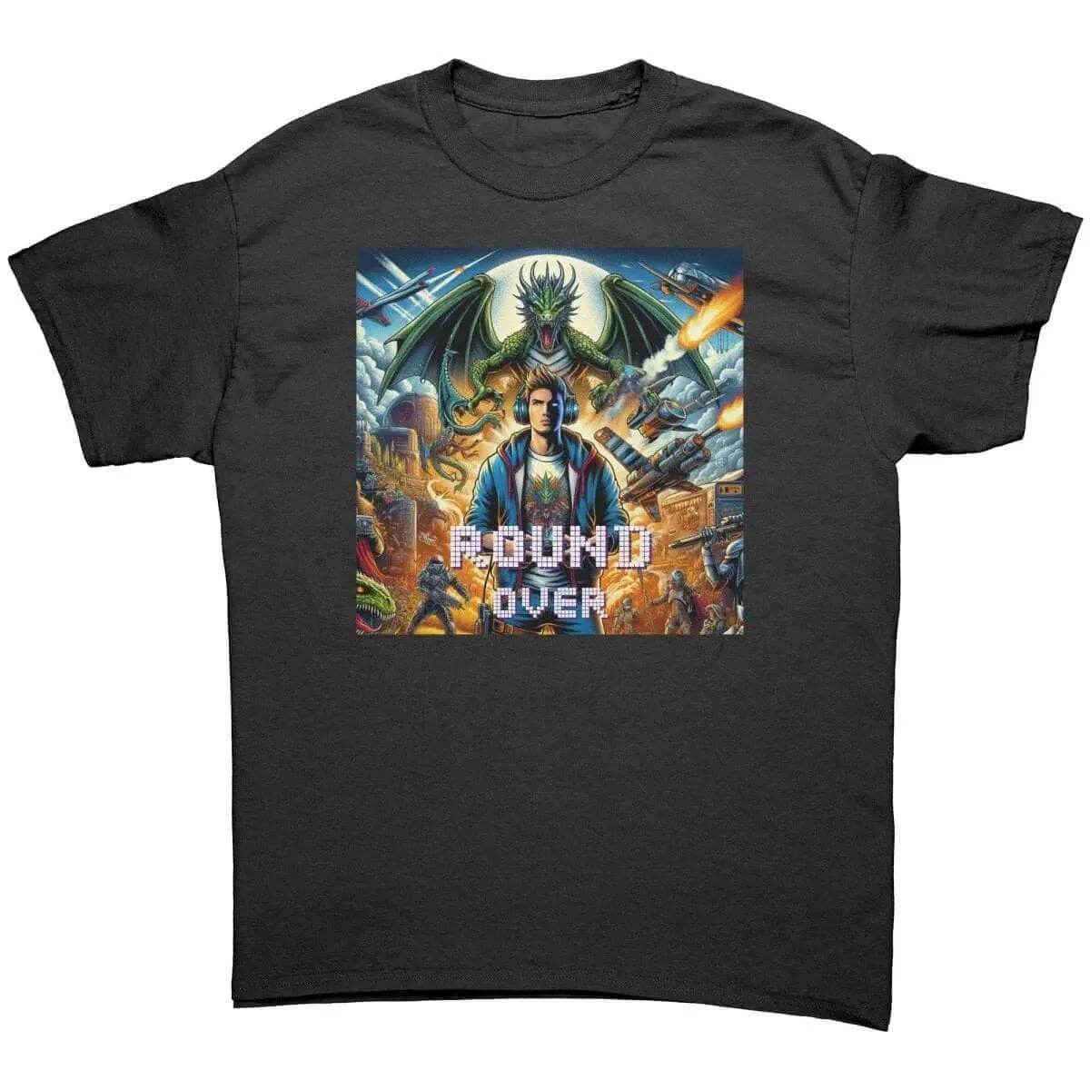 Men’s Round Over Gamer T-Shirt - Cotton Style - Iron Phoenix GHG