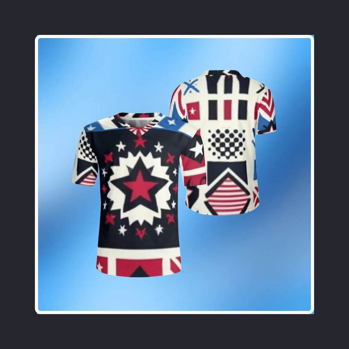 Mens USA Patriotic Jersey - Bold Sportswear for Gamers - Iron Phoenix GHG
