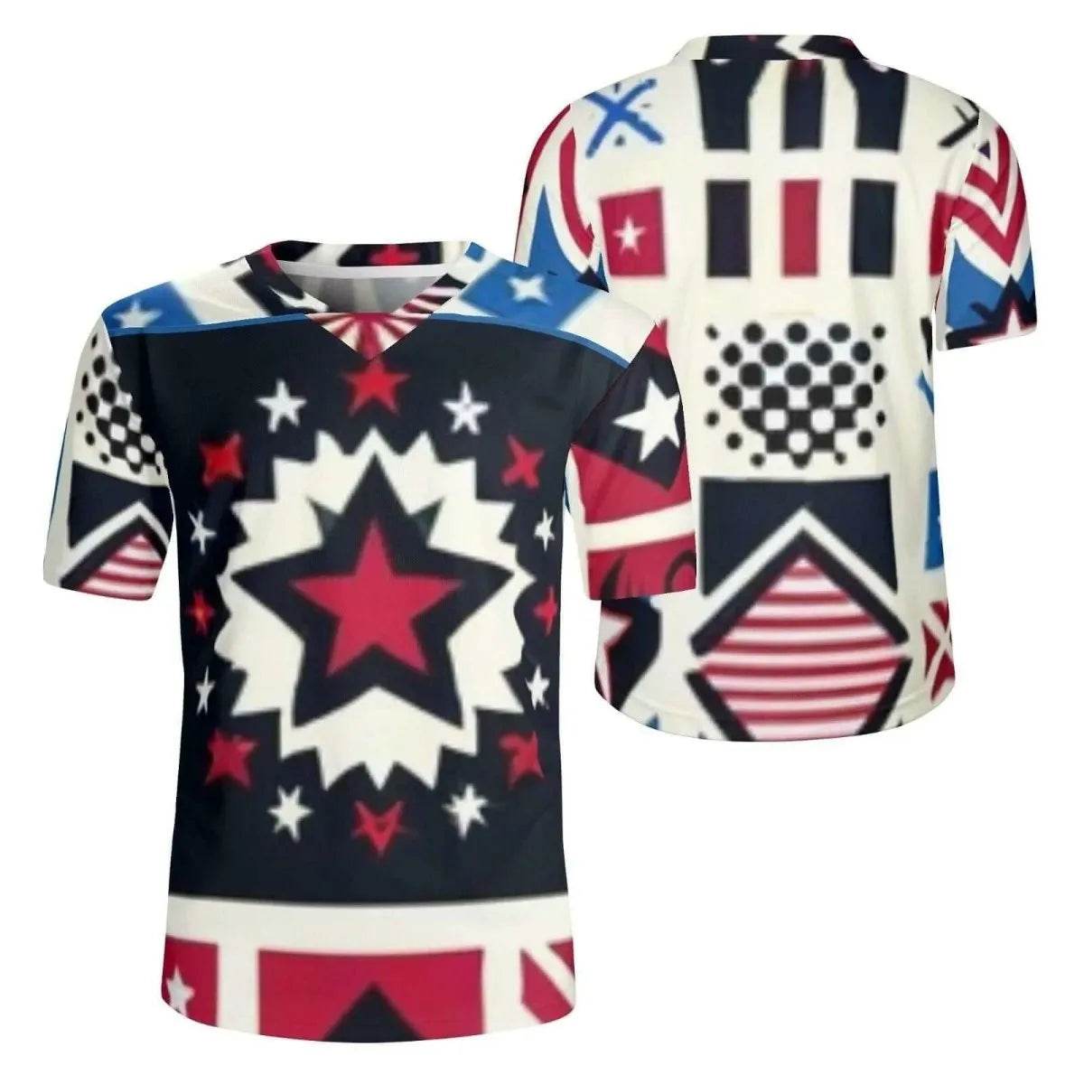 Mens USA Patriotic Jersey - Bold Sportswear for Gamers - Iron Phoenix GHG