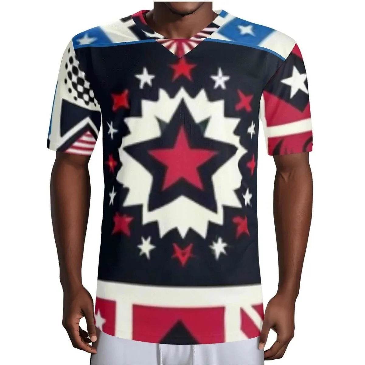 Mens USA Patriotic Jersey - Bold Sportswear for Gamers - Iron Phoenix GHG