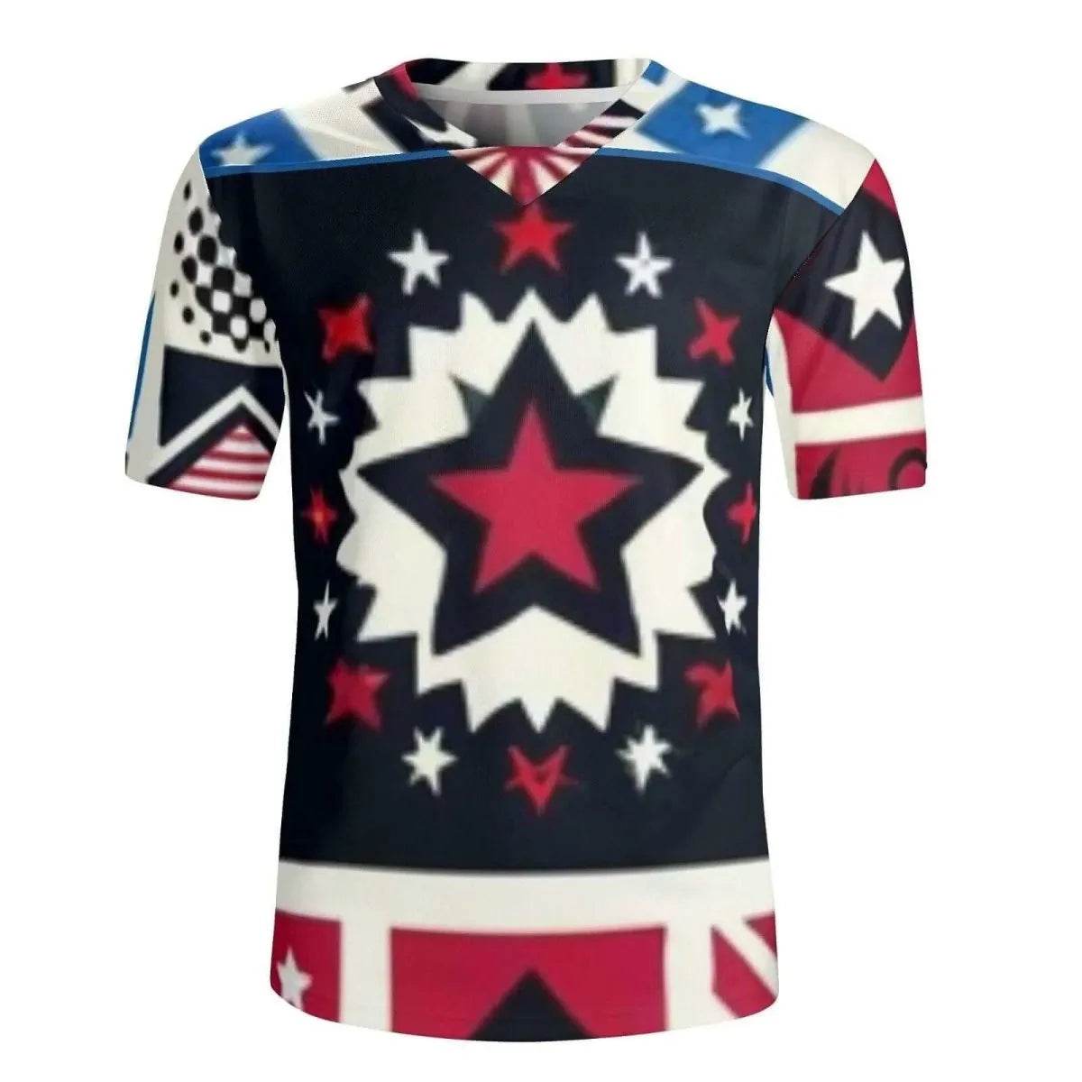 Mens USA Patriotic Jersey - Bold Sportswear for Gamers - Iron Phoenix GHG