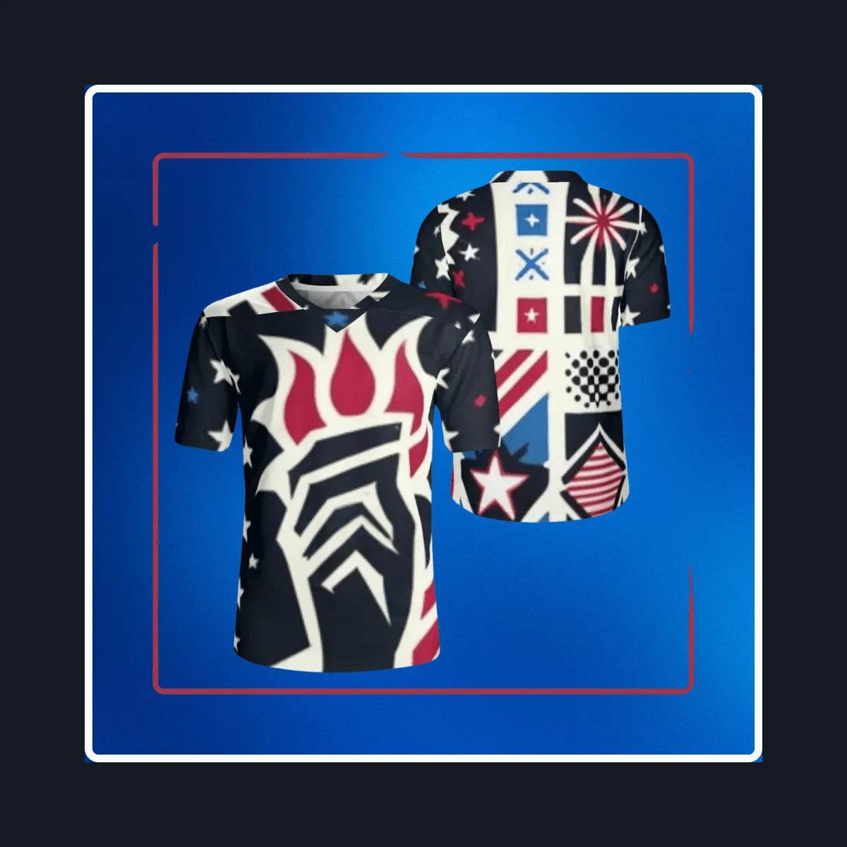 Mens USA Patriotic Jersey - Bold Sportswear for Gamers - Iron Phoenix GHG