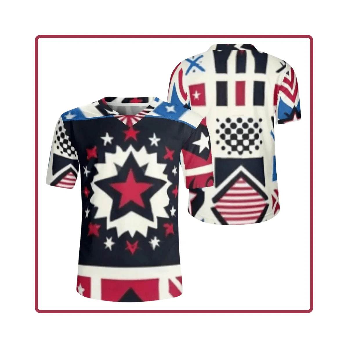Mens USA Patriotic Jersey - Bold Sportswear for Gamers - Iron Phoenix GHG