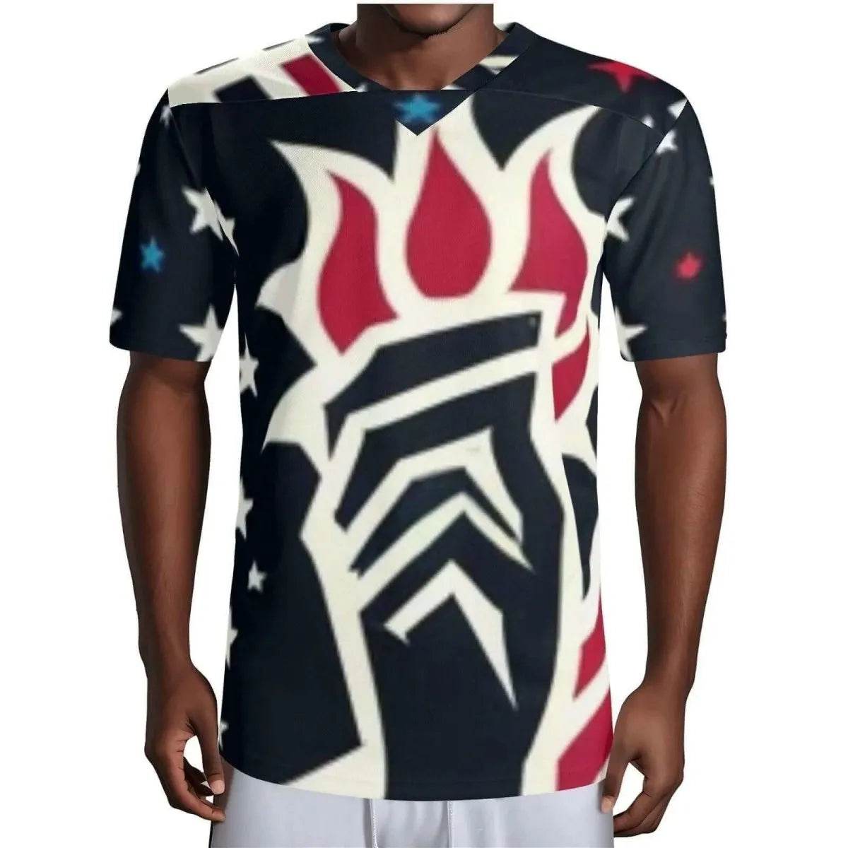 Mens USA Patriotic Jersey - Bold Sportswear for Gamers - Iron Phoenix GHG