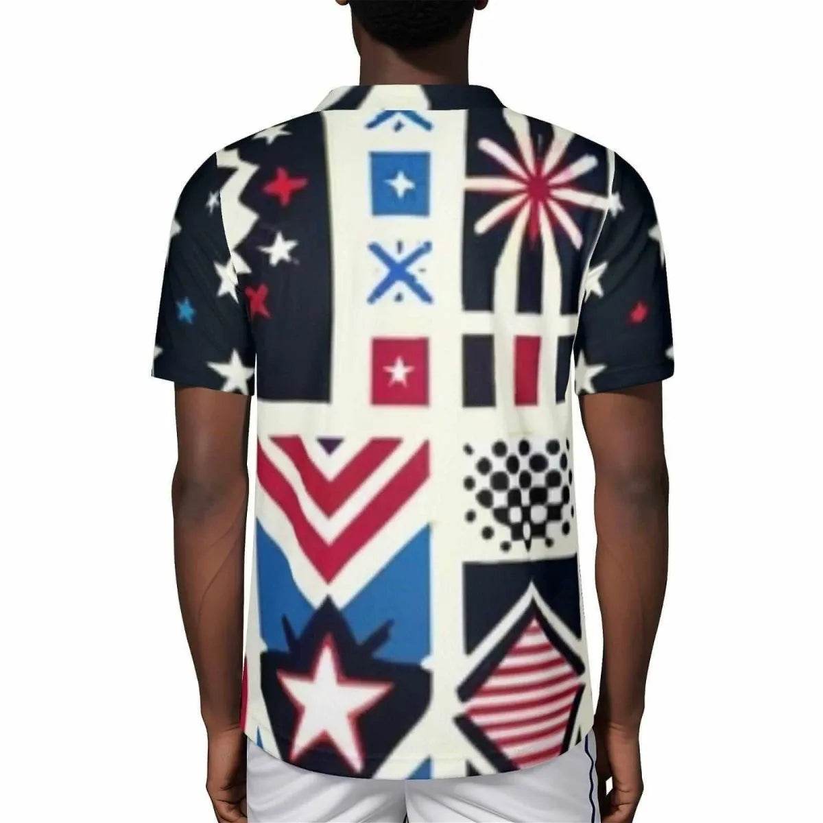Mens USA Patriotic Jersey - Bold Sportswear for Gamers - Iron Phoenix GHG