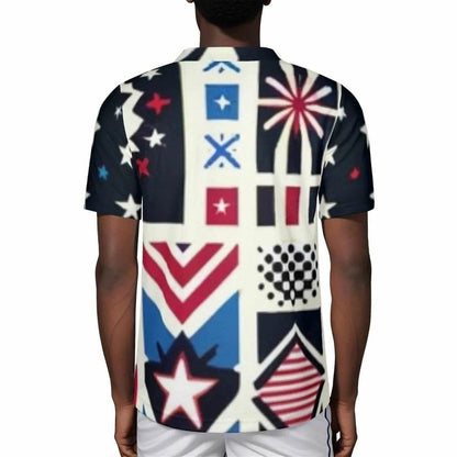 Mens USA Patriotic Jersey - Bold Sportswear for Gamers - Iron Phoenix GHG