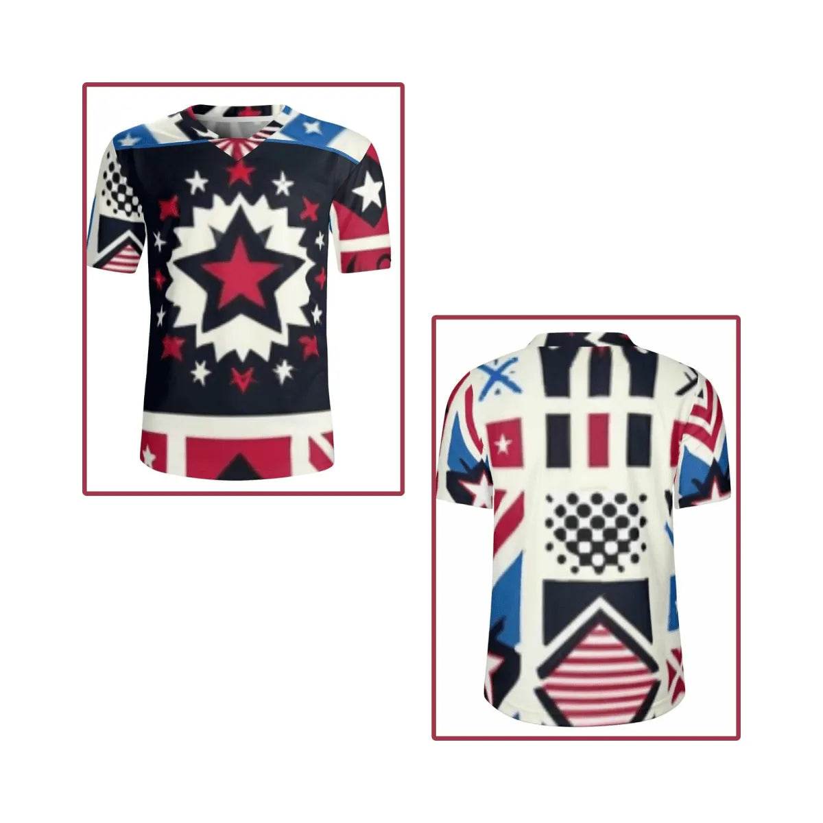 Mens USA Patriotic Jersey - Bold Sportswear for Gamers - Iron Phoenix GHG