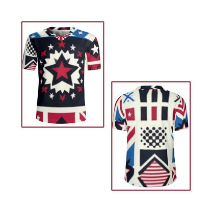 Mens USA Patriotic Jersey - Bold Sportswear for Gamers - Iron Phoenix GHG