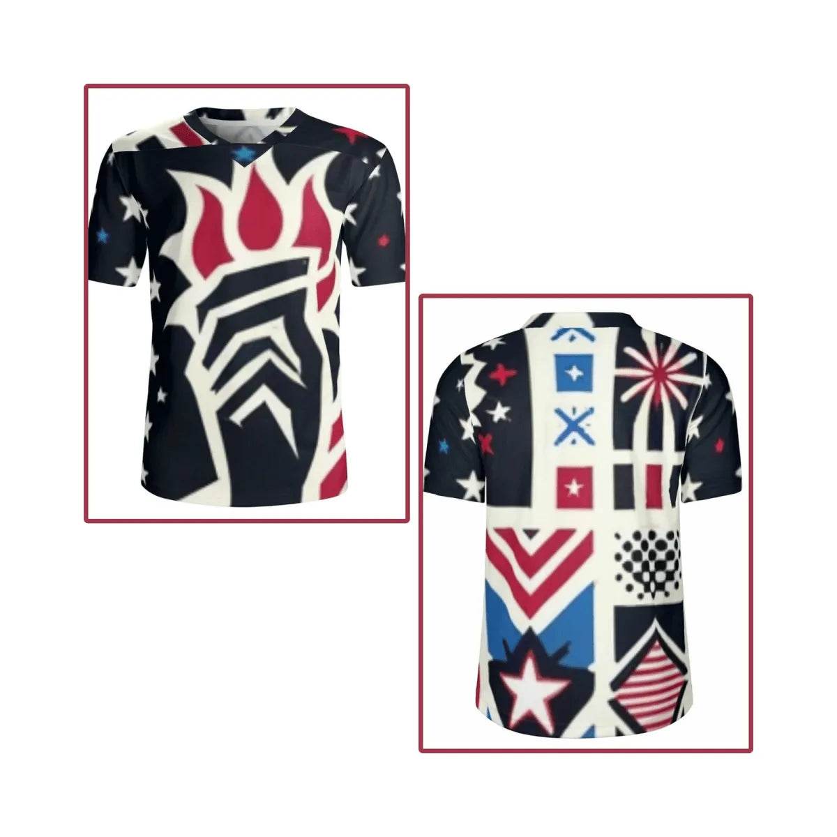 Mens USA Patriotic Jersey - Bold Sportswear for Gamers - Iron Phoenix GHG