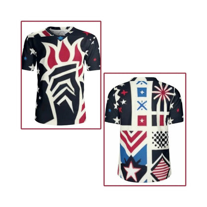 Mens USA Patriotic Jersey - Bold Sportswear for Gamers - Iron Phoenix GHG