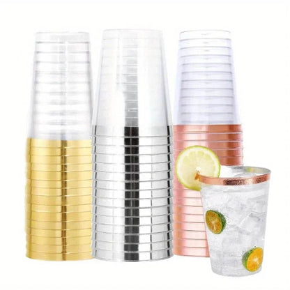 Metallic Disposable Cups Set - Gamer Wedding Party Gear - Iron Phoenix GHG