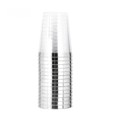 Metallic Disposable Cups Set - Gamer Wedding Party Gear - Iron Phoenix GHG
