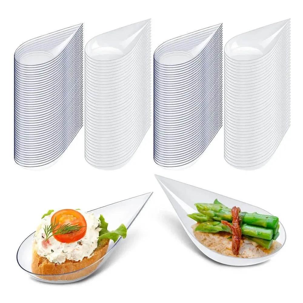 Mini Appetizer Plates and Tasting Spoons Set - Eco Gamer Party Gear - Iron Phoenix GHG