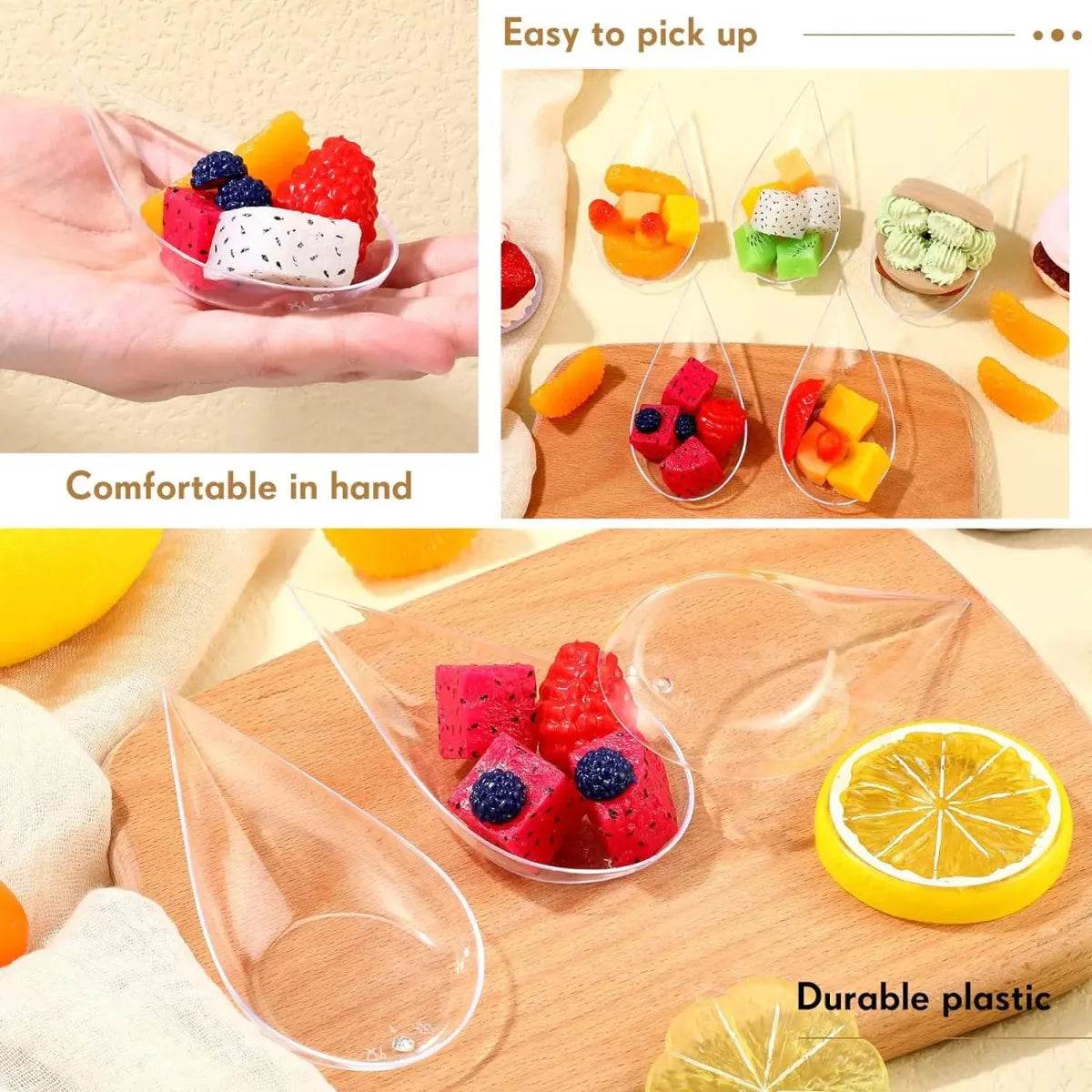 Mini Appetizer Plates and Tasting Spoons Set - Eco Gamer Party Gear - Iron Phoenix GHG