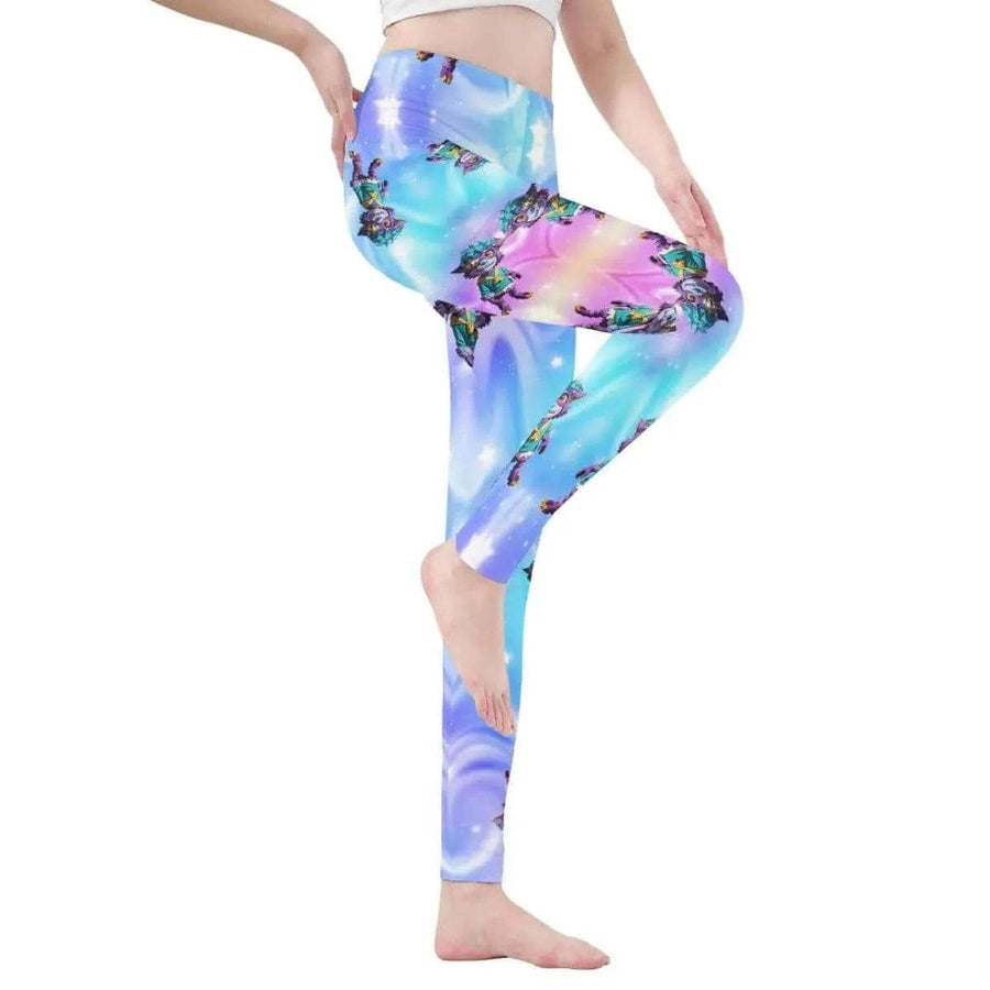 Little Monster Print Leggings | Cute Iron Phoenix Yoga Tights - Iron Phoenix GHG