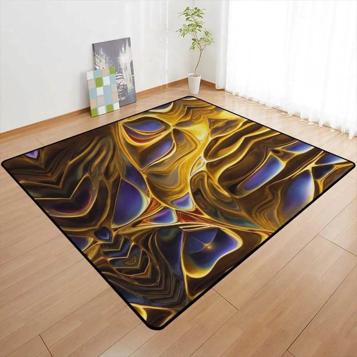 Mystic Aura Crystal Velvet Rug - Cozy Gaming Bliss - Iron Phoenix GHG