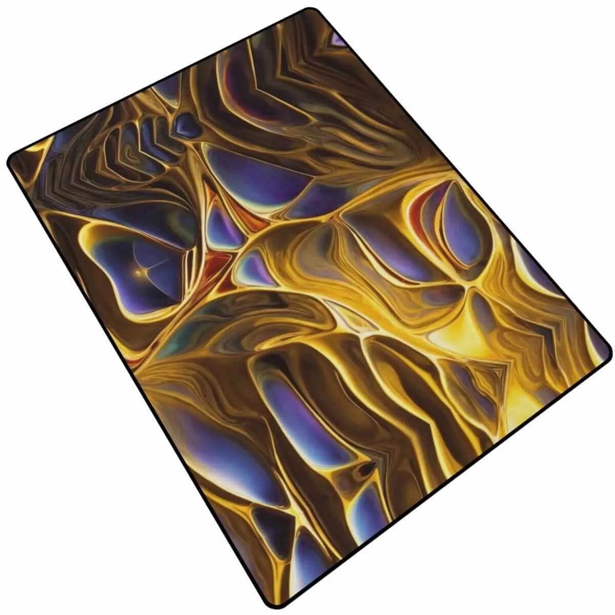 Mystic Aura Crystal Velvet Rug - Cozy Gaming Bliss - Iron Phoenix GHG