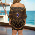 "Mystic Gem" Off-the-Shoulder Dress| Iron Phoenix GHG - Image 5