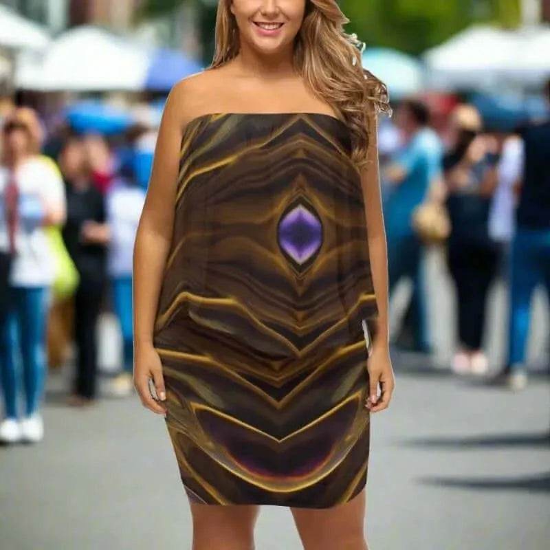 "Mystic Gem" Off-the-Shoulder Dress| Iron Phoenix GHG - Iron Phoenix GHG