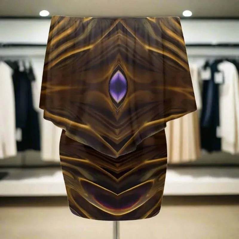 "Mystic Gem" Off-the-Shoulder Dress| Iron Phoenix GHG - Iron Phoenix GHG
