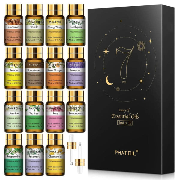 Natural Aromatherapy Diffuser Oil Set - Eco Gamer Wellness Gear - Iron Phoenix GHG