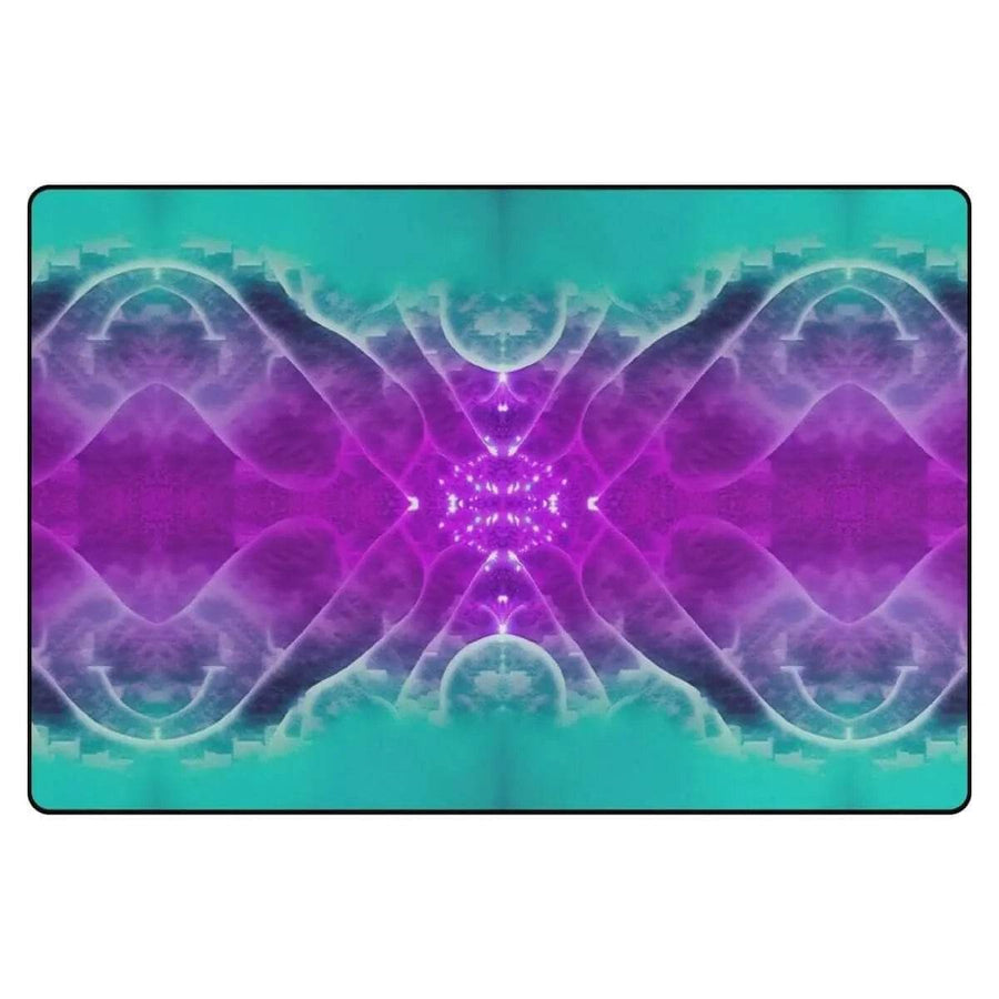 Galactic Radiance Nebula Gaming Rug | Cosmic Comfort - Iron Phoenix GHG