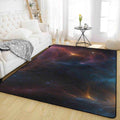 Black Celestial Rug | Starry Night Sky Home Decor - Image 1