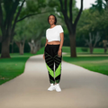 Neon Green and Black Track Pants - Eco Gamer Comfort - Image 4