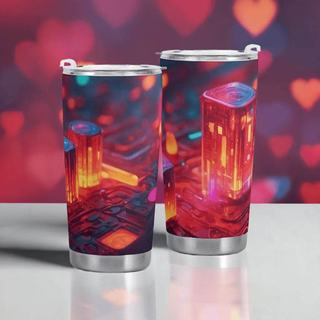 "Neon City" Gamer Tumbler (20oz) | Iron Phoenix GHG - Iron Phoenix GHG