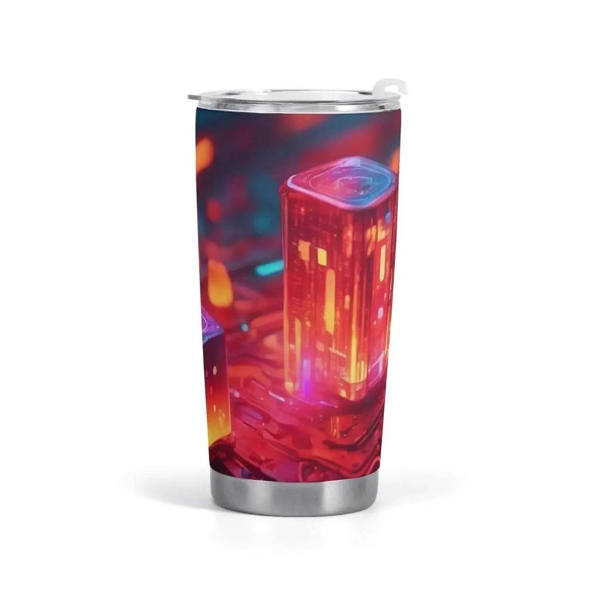 Neon Nights Tumbler - Gaming, Sports & Calm Comfort - Iron Phoenix GHG
