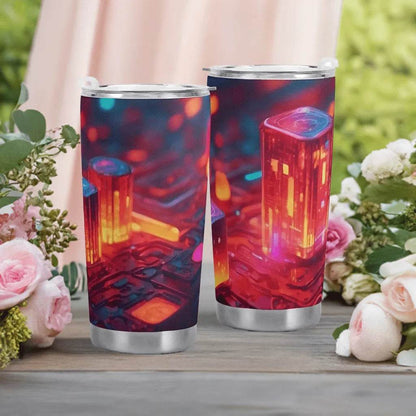 Neon Nights Tumbler - Gaming, Sports & Calm Comfort - Iron Phoenix GHG