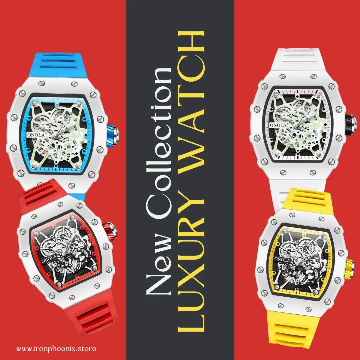 ONOLA ON6826 Men’s Watch - Sport Luxury - Iron Phoenix GHG